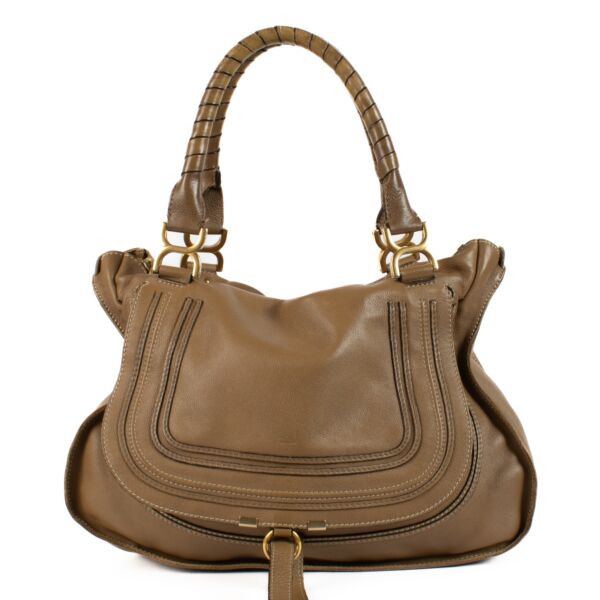 shop 100% authentic second hand Chloé Brown Marcie Large Handbag on Labellov.com