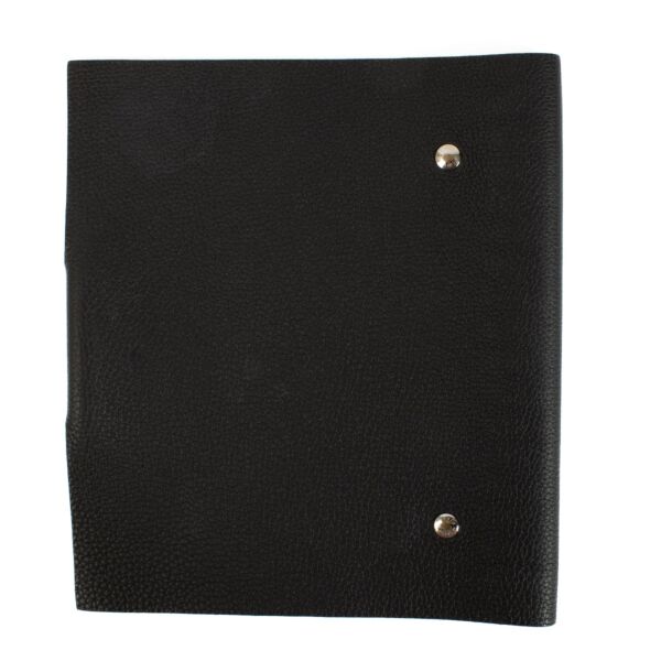 Hermès Black Ulysse MM Notebook Cover 