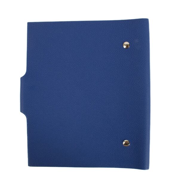Hermès Dark Blue MM Notebook Cover