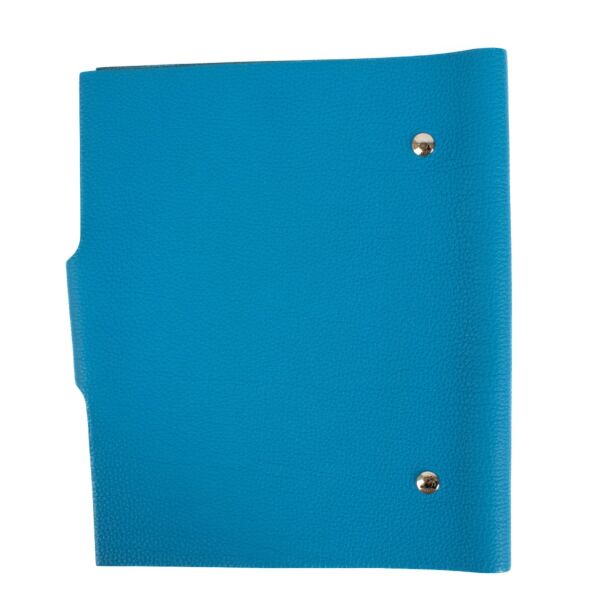Hermès Dark Turquoise Blue Ulysse MM Notebook Cover