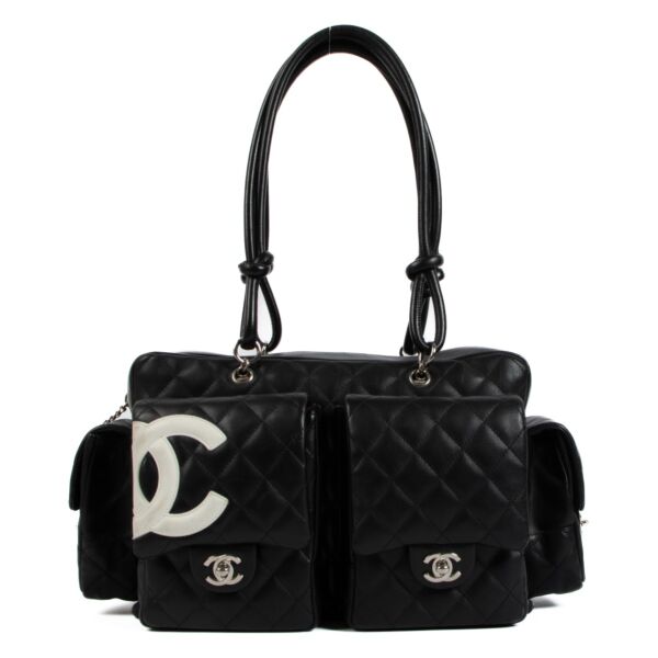 shop 100% authentic second hand Chanel Black Cambon Reporter Camera Bag on Labellov.com