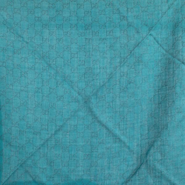 Gucci Peacock Green GG Shawl