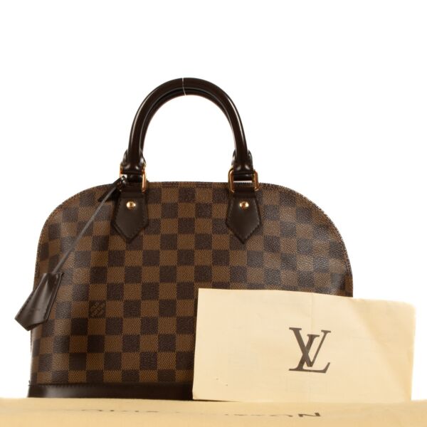 Louis Vuitton Damier Ebene Alma PM Top Handle Bag