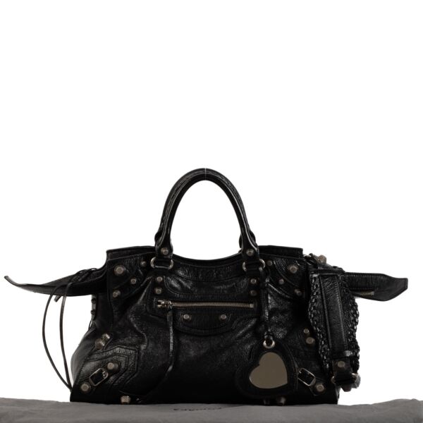 Balenciaga Black Neo Cagole City Bag