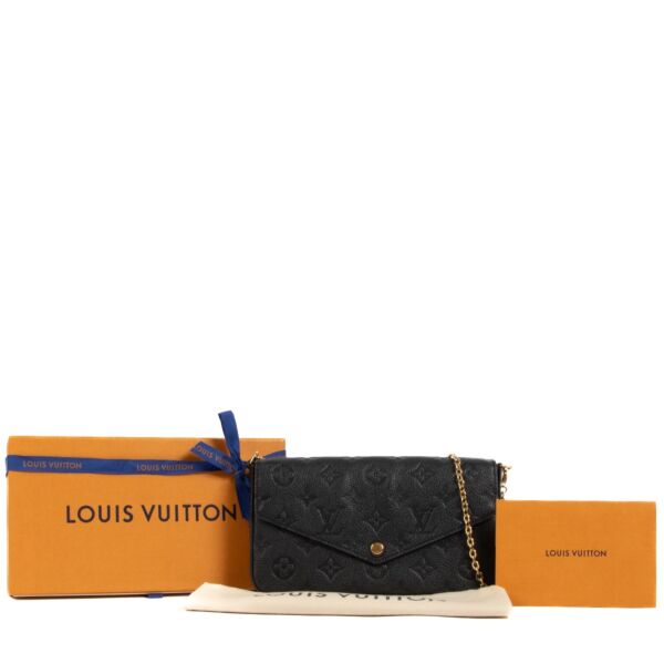 Louis Vuitton Black Monogram Empreinte Pochette Félicie