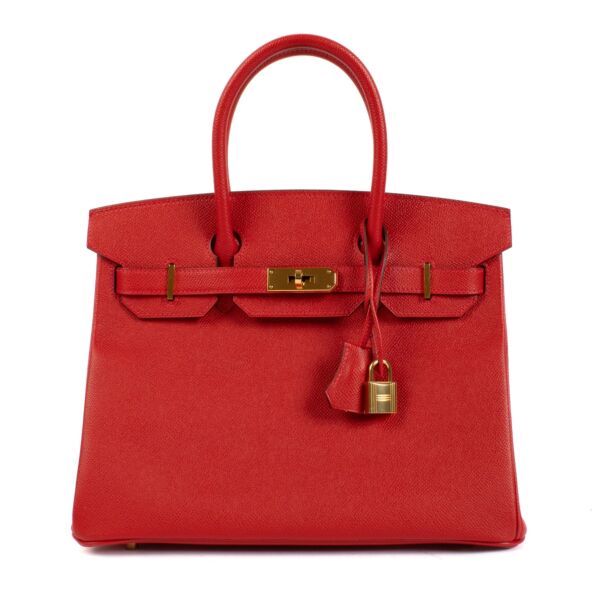 Hermès Birkin 30 Rouge Casaque Epsom GHW