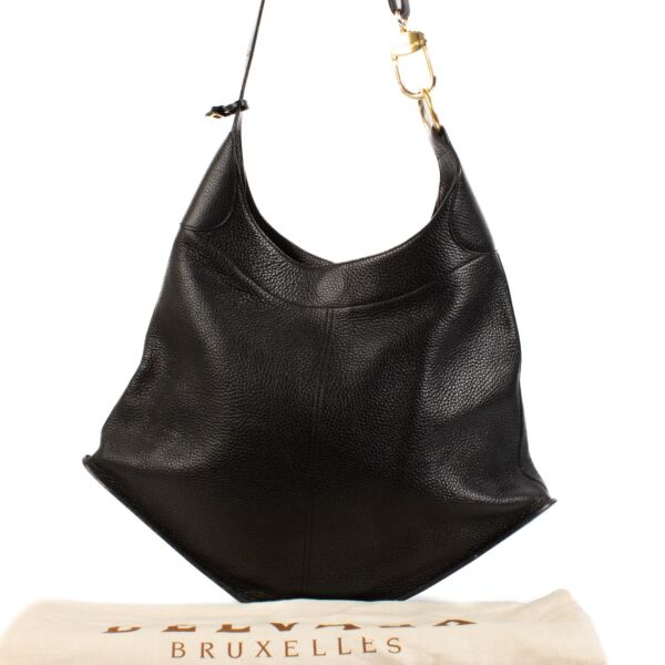 Delvaux Black Satan Shoulder Bag 