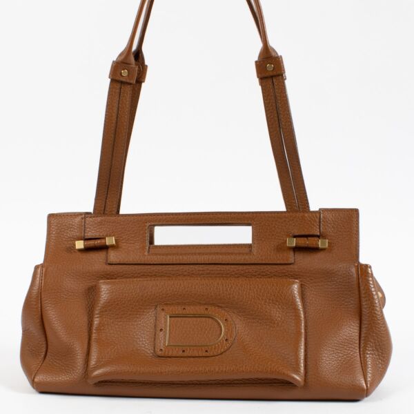 Shop 100% authentic second hand Delvaux Camel Benjamin PM Top Handle Bag on Labellov.com