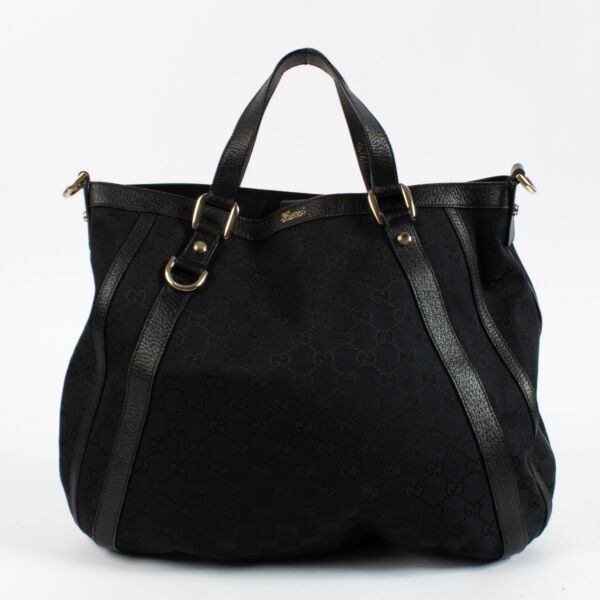 Shop 100% authentic second hand Gucci Black GG Canvas Bag on Labellov.com
