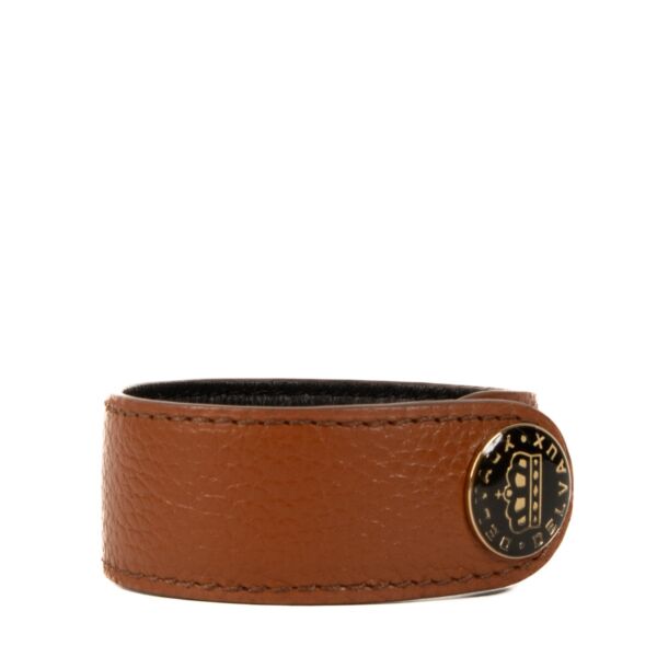 Shop 100% authentic second-hand Delvaux Brown Leather Bracelet on Labellov.com