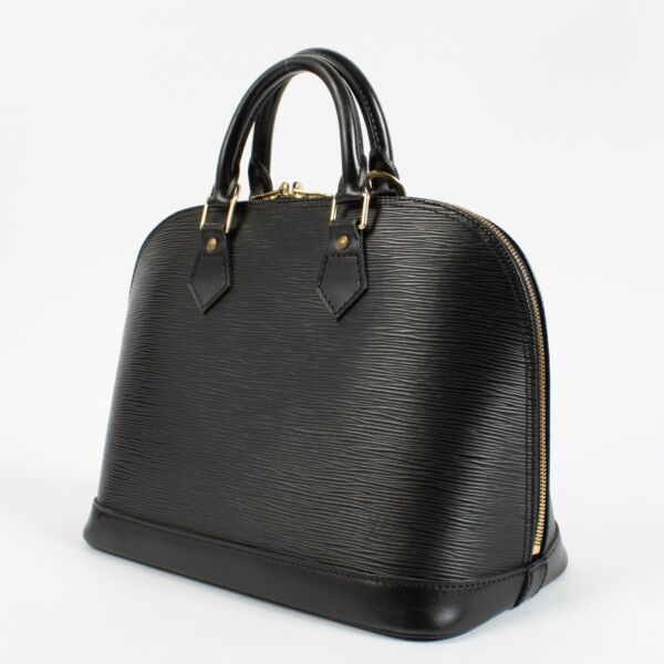Louis Vuitton Black Epi Leather Alma PM