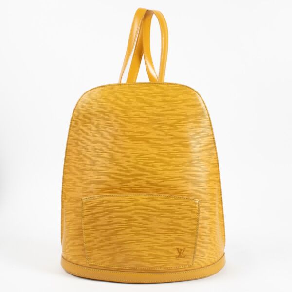 Louis Vuitton Yellow Epi Leather Backpack