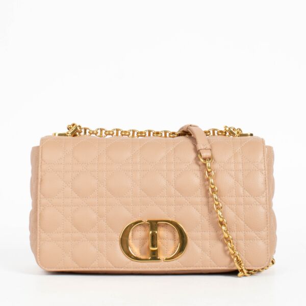 Authentic pre-loved Christian Dior Pink Large Caro Bag  on Labellov.com