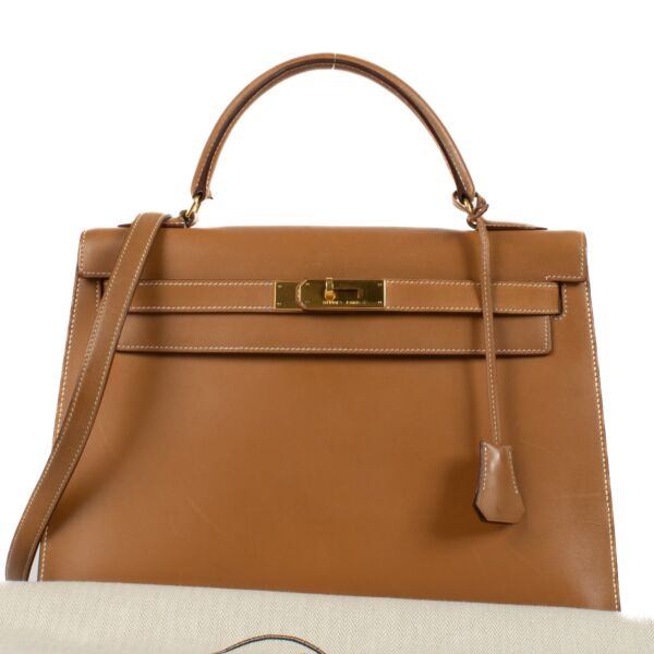 Hermès Kelly 32 Sable Naturel Chamonix GHW