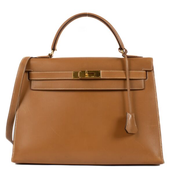 Hermès Kelly 32 Natural Sable Chamonix