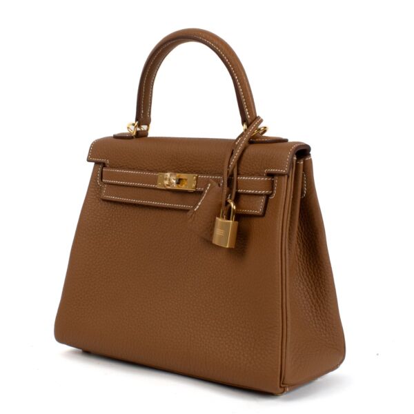 Hermès Kelly 25 Gold Togo GHW