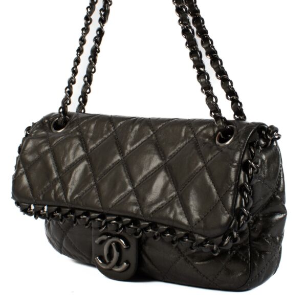 Chanel Metallic Calfskin Small Chain Me Flap Bag
