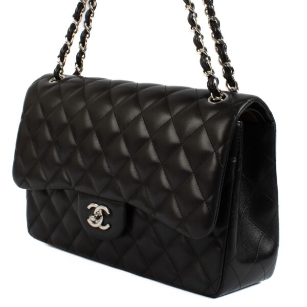 Chanel Black Lambskin Large Classic Bag