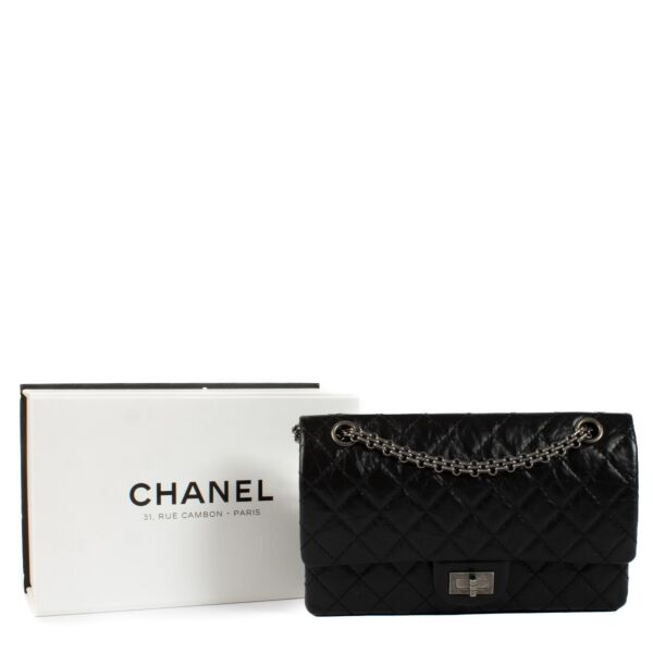 Chanel Black Calfskin Medium 2.55 Bag