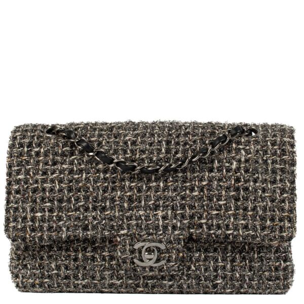 Chanel Tinsel Tweed Medium Classic Flap 11.12 Bag