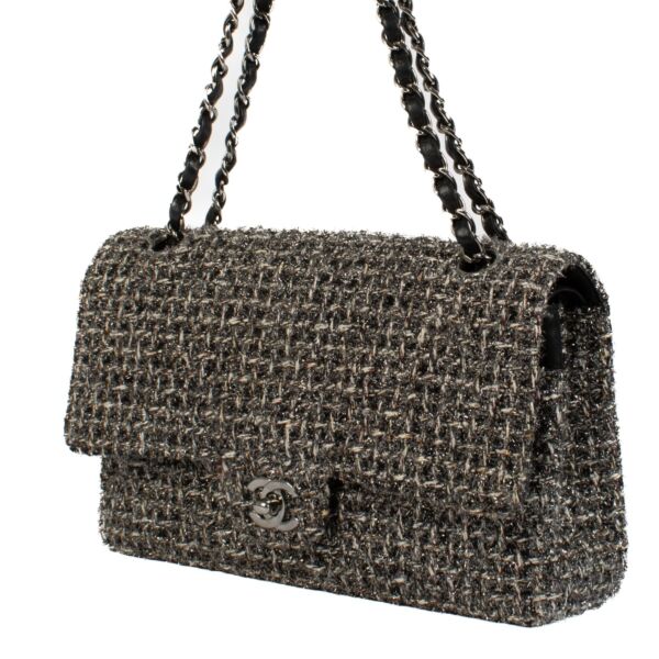 Chanel Tinsel Tweed Medium Classic Flap 11.12 Bag