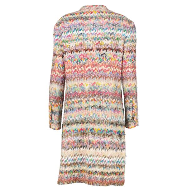 Chanel 93A Multicolor Tweed Coat