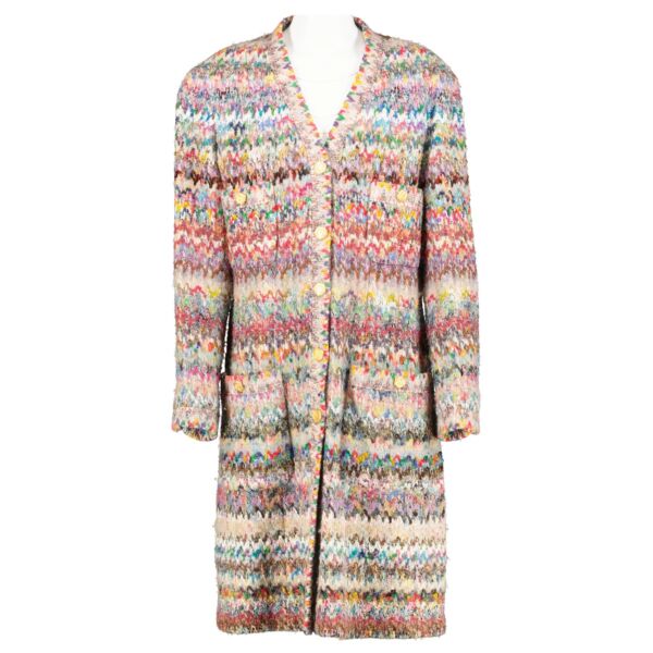 shop 100% authentic second hand Chanel 93A Multicolor Tweed Coat on Labellov.com