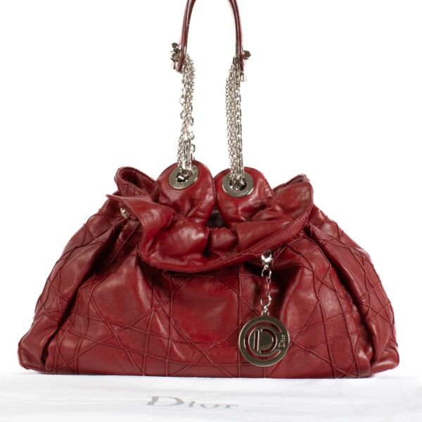Christian Dior Burgundy Le Trente Bag