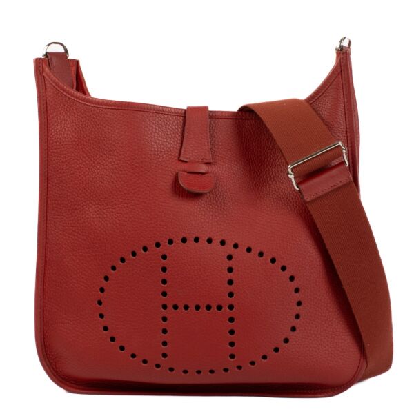 Hermès Evelyne 33 Rouge Garance Taurillon Clemence PHW