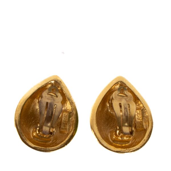 Yves Saint Laurent Vintage Gold Clip On Earrings