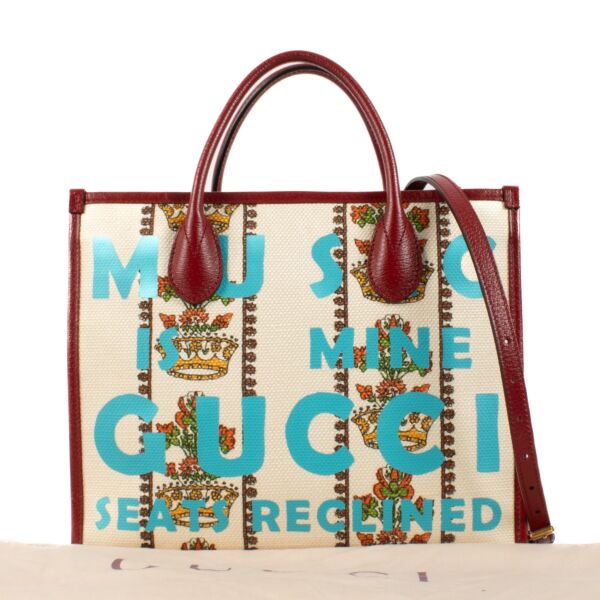 Gucci 100 Music Is Mine Small Tote Bag