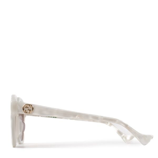 Gucci GG1376SA White Squared Sunglasses