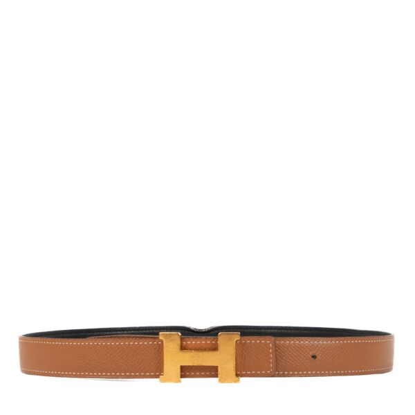 Hermès Gold Epsom Mini Constance Belt - size 70