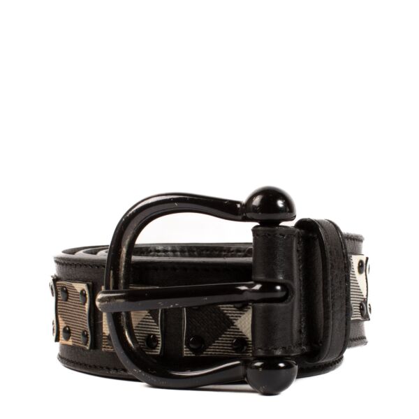 Burberry Black Buckle Belt - size 80