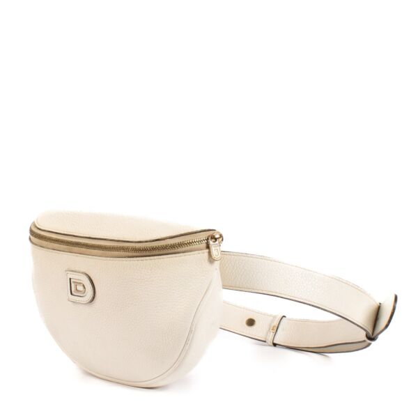 Delvaux White Leather Musette Belt Bag