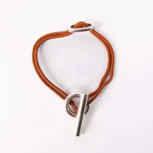 Hermès Sterling Silver Skipper Bracelet