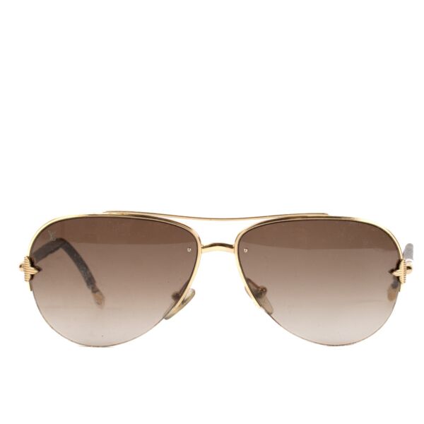shop 100% authentic second hand Louis Vuitton Brown Sunglasses on Labellov.com