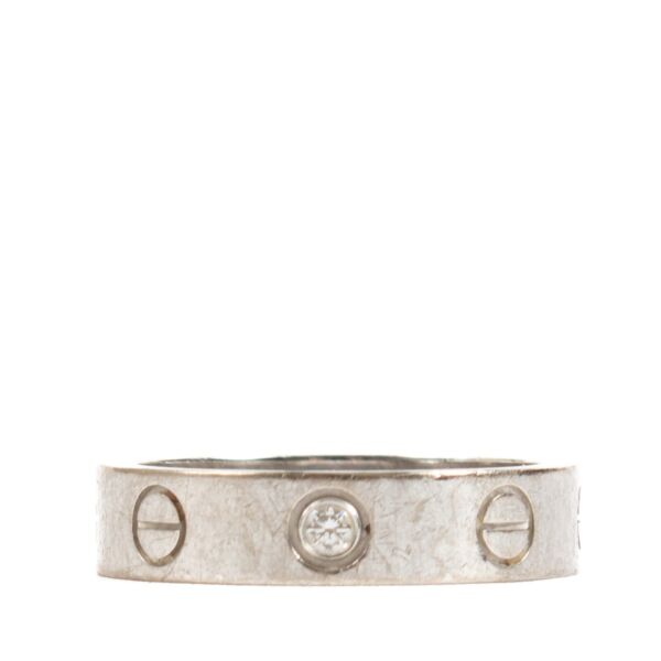 Cartier White Gold Love Wedding Band - size 46