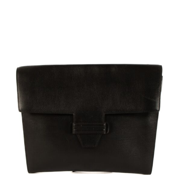 shop 100% authentic second hand Delvaux Black Leather Clutch on Labellov.com