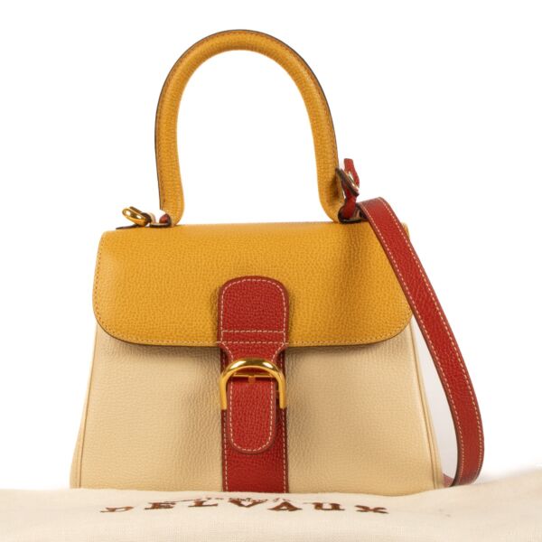 Delvaux Tri-Color Leather Brillant Mini Bag