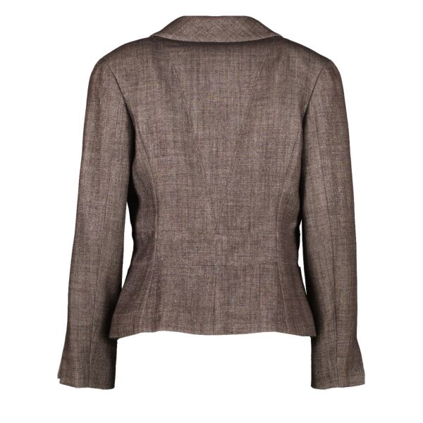 Chanel Grey 99A Wool Jacket - Size FR36