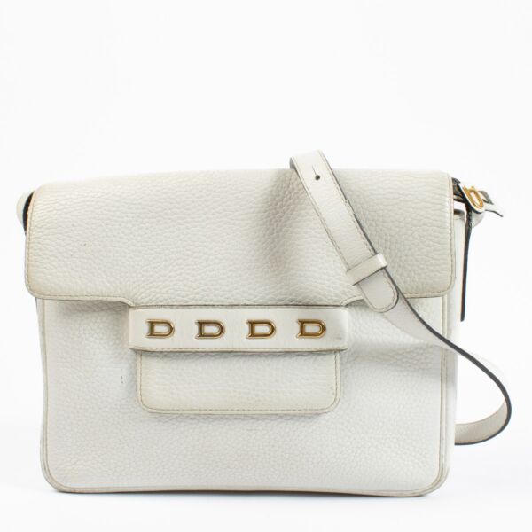 Delvaux White Leather Frimaire Crossbody Bag