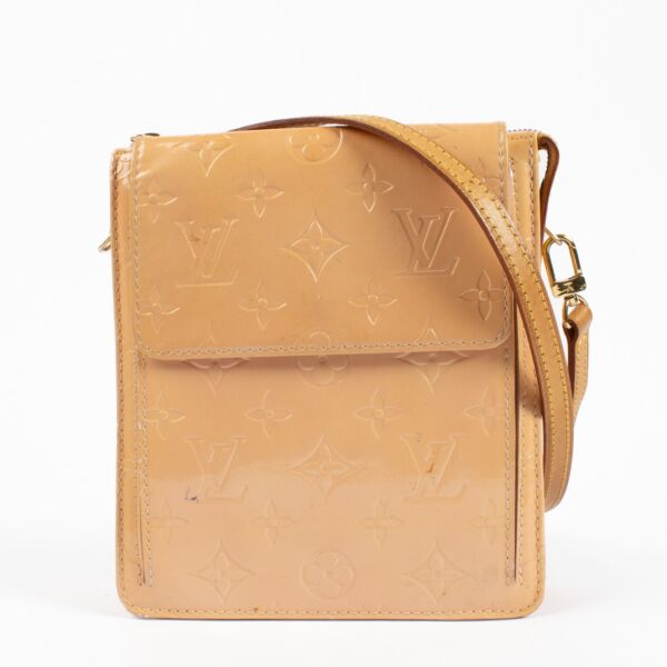 Louis Vuitton Beige Monogram Vernis Mott Bag