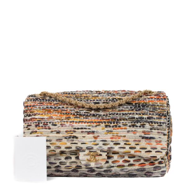 Chanel Multicolor Tweed Quilted Coco Cuba XL Flap Bag