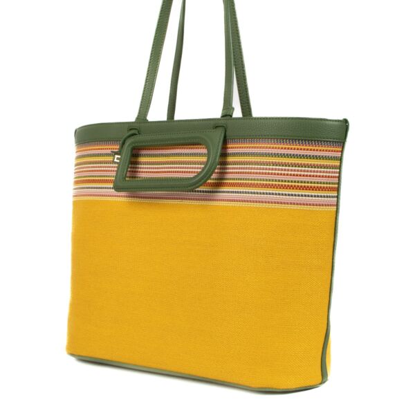 Delvaux Yellow D to D Small Tote Bag