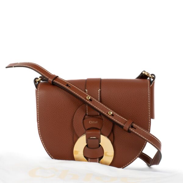 Chloé Brown Leather Darryl Small Crossbody Bag
