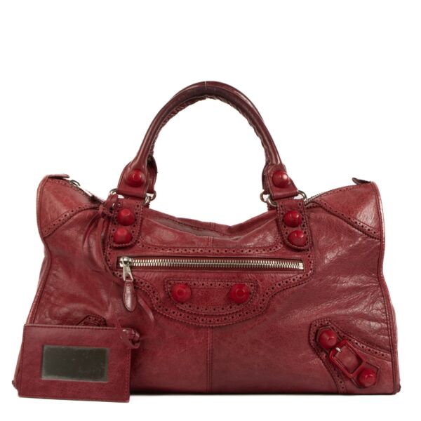 Shop 100% Balenciaga Rubisse Brogue Work Bag at Labellov.com. 