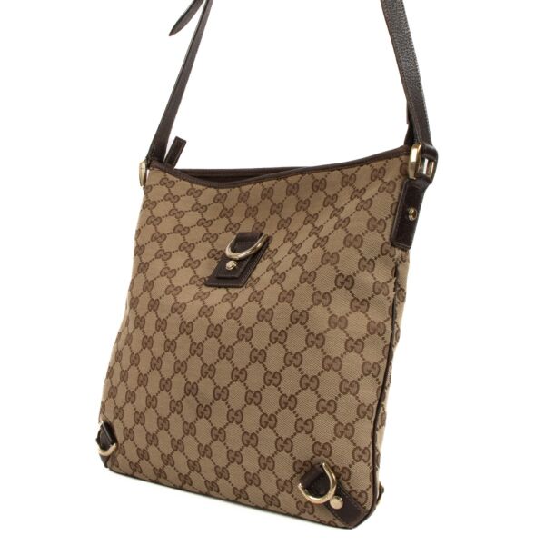 Gucci Monogram GG Canvas Abbey Crossbody Bag