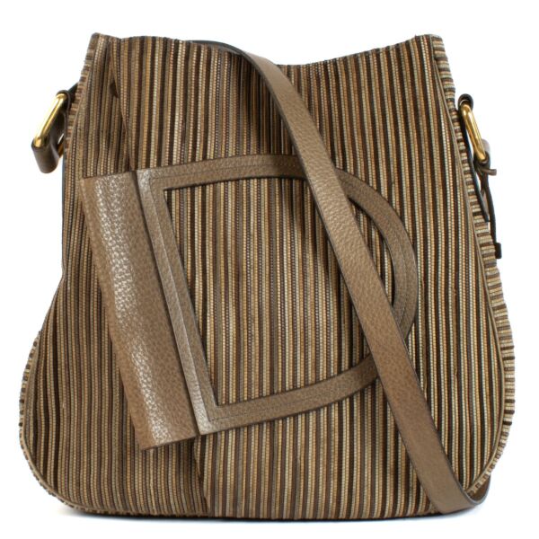 Delvaux Brown Toile De Cuir Vintage Crossbody Bag