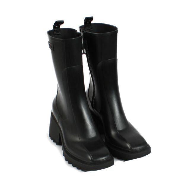 Chloé Black Rubber Betty Rain Boots - size 40
